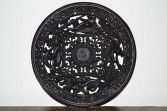 Fine antique 19th Century cast iron/metal Coalbrookdale decorative plate, c1880