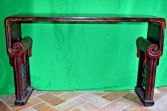 Chinese/Tibetan carved hardwood Altar table, c1890