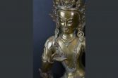 Large Tibetan bronze Buddha, c1880